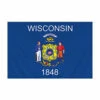 3' X 5' Nylon Wisconsin Flag Banner