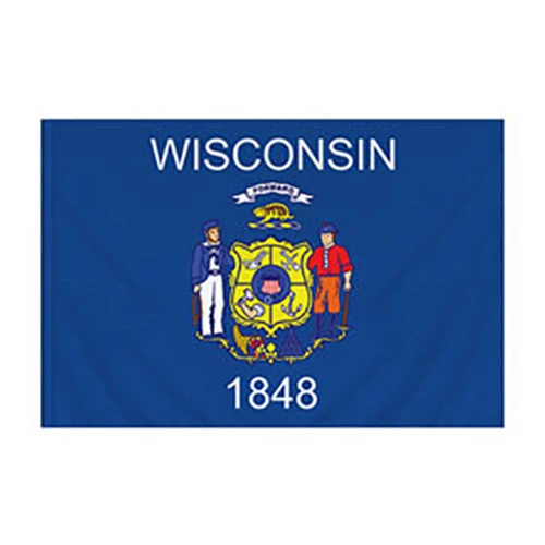 3' X 5' Nylon Wisconsin Flag Banner 1 3' X 5' Nylon Wisconsin Flag Banner