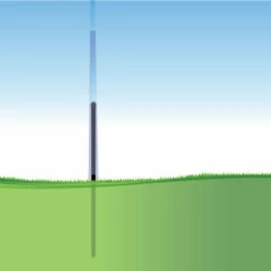 10' Telescoping Windsock Pole - Ground Mount