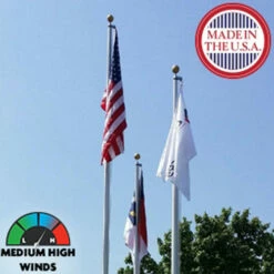 40 Foot Aluminum Flagpole - Majestic™ 11 40 Foot Aluminum Flagpole - Majestic™ -flag Shop Sale CommercialGrade4005