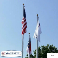 40 Foot Aluminum Flagpole - Majestic™ 12 40 Foot Aluminum Flagpole - Majestic™ -flag Shop Sale CommercialGrade4006