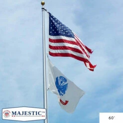 60' Flagpole - Majestic™ Commercial Aluminum -flag Shop Sale CommercialGrade6005