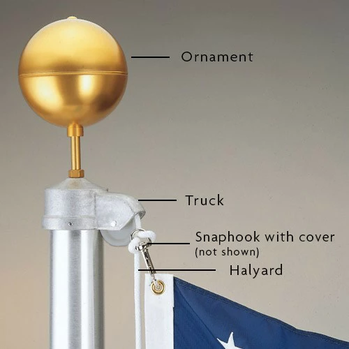 Fine-Line Aluminum Outdoor Flagpoles 1 Fine-Line Aluminum Outdoor Flagpoles