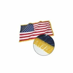 Indoor American Flag With Gold Fringe (or Without) -flag Shop Sale IndoorUS03