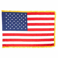 Indoor American Flag With Gold Fringe (or Without) -flag Shop Sale IndoorUS40
