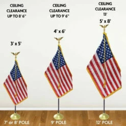 American Indoor Flag Sets – Oak Flagpole 13 American Indoor Flag Sets – Oak Flagpole -flag Shop Sale JointedOakUSset07