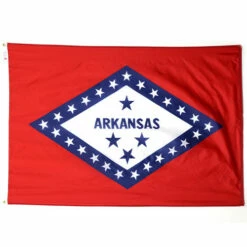 Outdoor Arkansas Flags