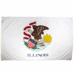 Outdoor Illinois Flags