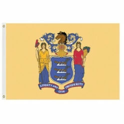 Outdoor New Jersey State Flag