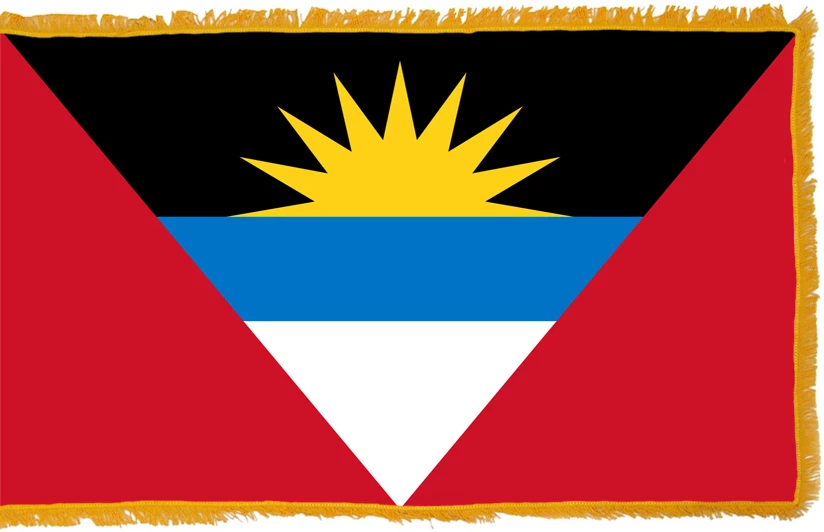Antigua & Barbuda Flag Indoor Polyester 1 Antigua & Barbuda Flag Indoor Polyester
