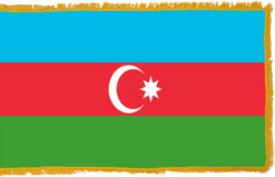 Azerbaijan Flag Indoor Polyester