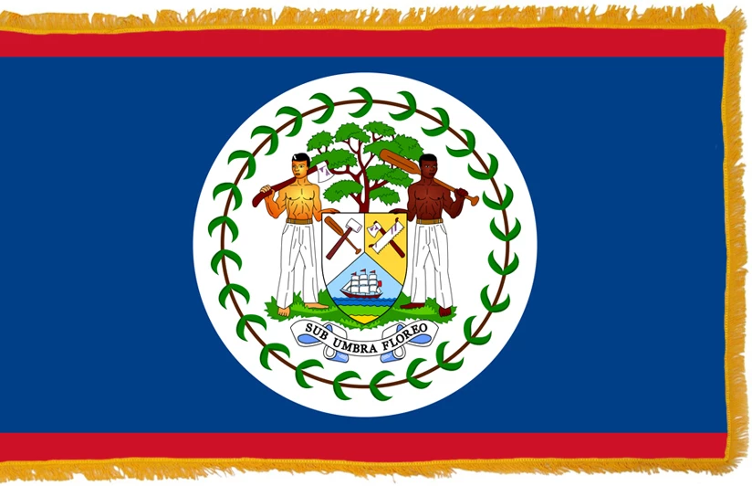 Belize Flag Indoor Polyester 1 Belize Flag Indoor Polyester