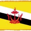 Brunei Flag Indoor Polyester