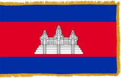Cambodia Flag Indoor Polyester