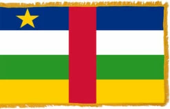 Central Africa Republic Flag Indoor Polyester