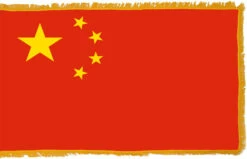 China Flag Indoor Polyester