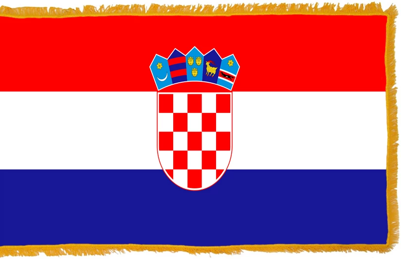 Croatia Flag Indoor Polyester 1 Croatia Flag Indoor Polyester