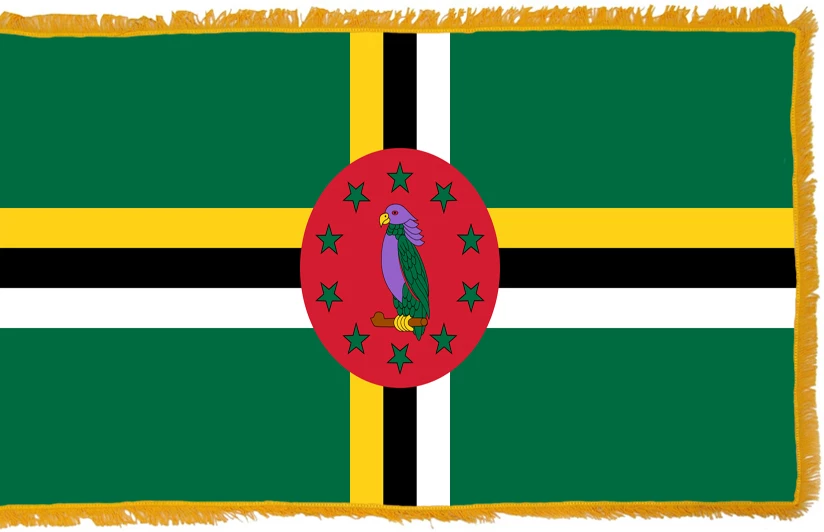 Dominica Flag Indoor Polyester 1 Dominica Flag Indoor Polyester