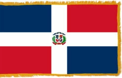 Dominican Republic Flag Indoor Polyester