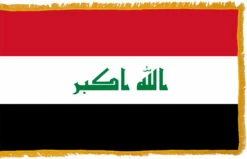 Iraq Flag Indoor Polyester