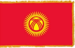 Kyrgyzstan Flag Indoor Polyester