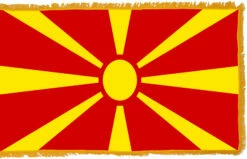 Macedonia Flag Indoor Polyester