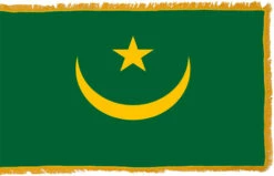 Mauritania Flag Indoor Polyester