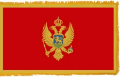 Montenegro Flag Indoor Polyester