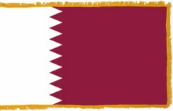 Qatar Flag Indoor Polyester