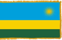 Rwanda Flag Indoor Polyester