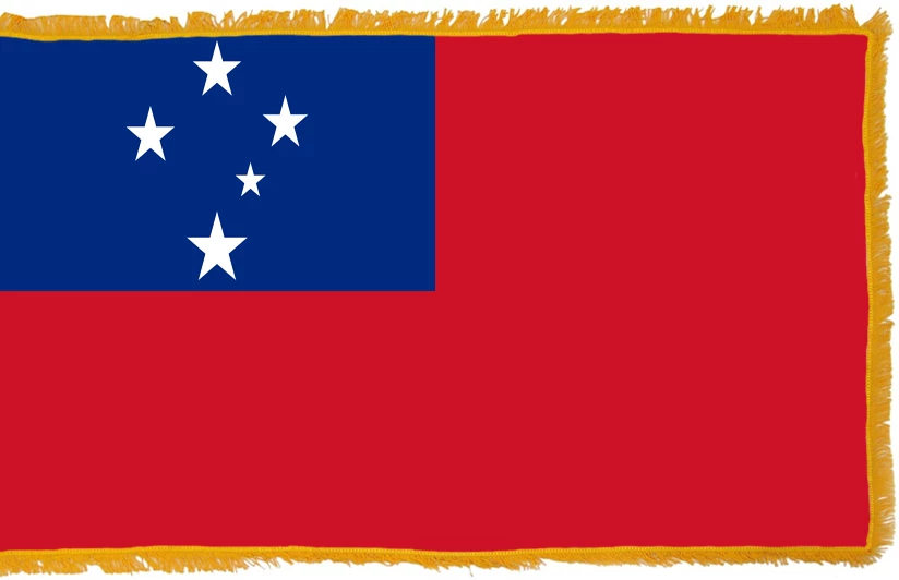 Samoa Flag Indoor Polyester 1 Samoa Flag Indoor Polyester