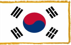 South Korea Flag Indoor Polyester