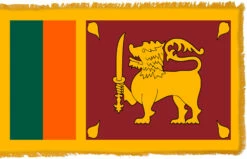 Sri Lanka Flag Indoor Polyester