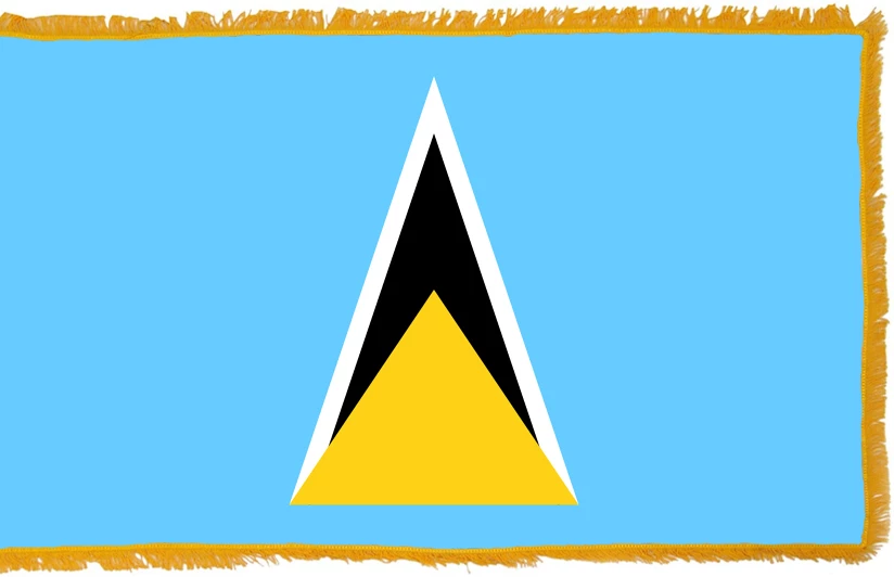St. Lucia Flag Indoor Polyester 1 St. Lucia Flag Indoor Polyester