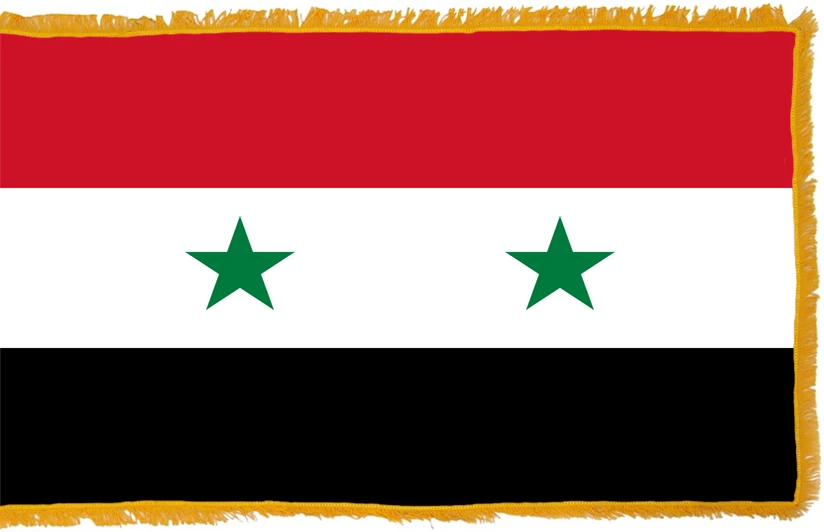 Syria Flag Indoor Polyester 1 Syria Flag Indoor Polyester