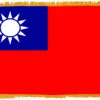 Taiwan Flag Indoor Polyester