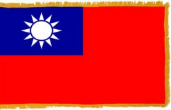 Taiwan Flag Indoor Polyester