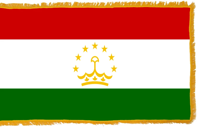 Tajikistan Flag Indoor Polyester 1 Tajikistan Flag Indoor Polyester