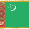 Turkmenistan Flag Indoor Polyester