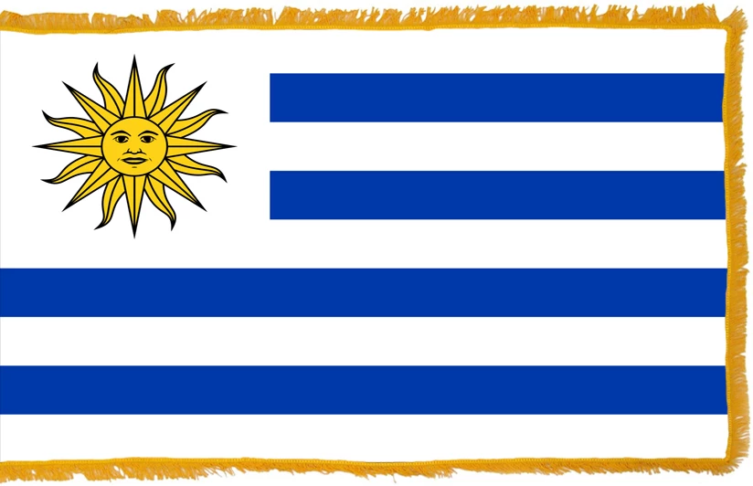 Uruguay Flag Indoor Polyester 1 Uruguay Flag Indoor Polyester